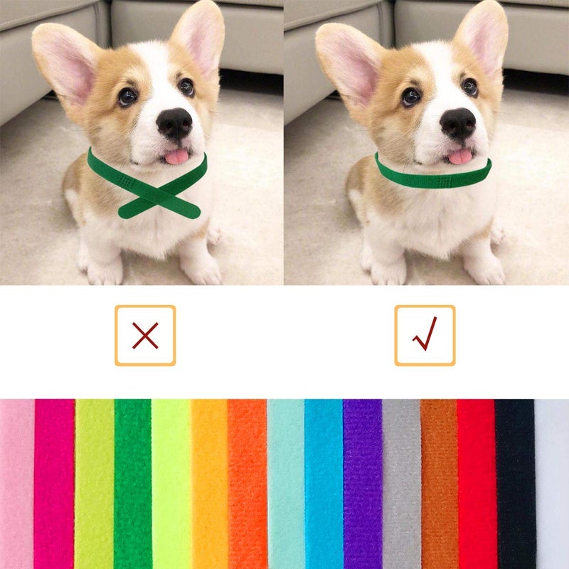 TTSAM 15 Pcs Puppy Id Collars 15 Colors Puppy Whelping Collars Double-Sided Soft Adjustable Dog ID Bands Identification Collar for for Puppies Small Cat Kitten Newborn Pet (Reusable) - Image 5